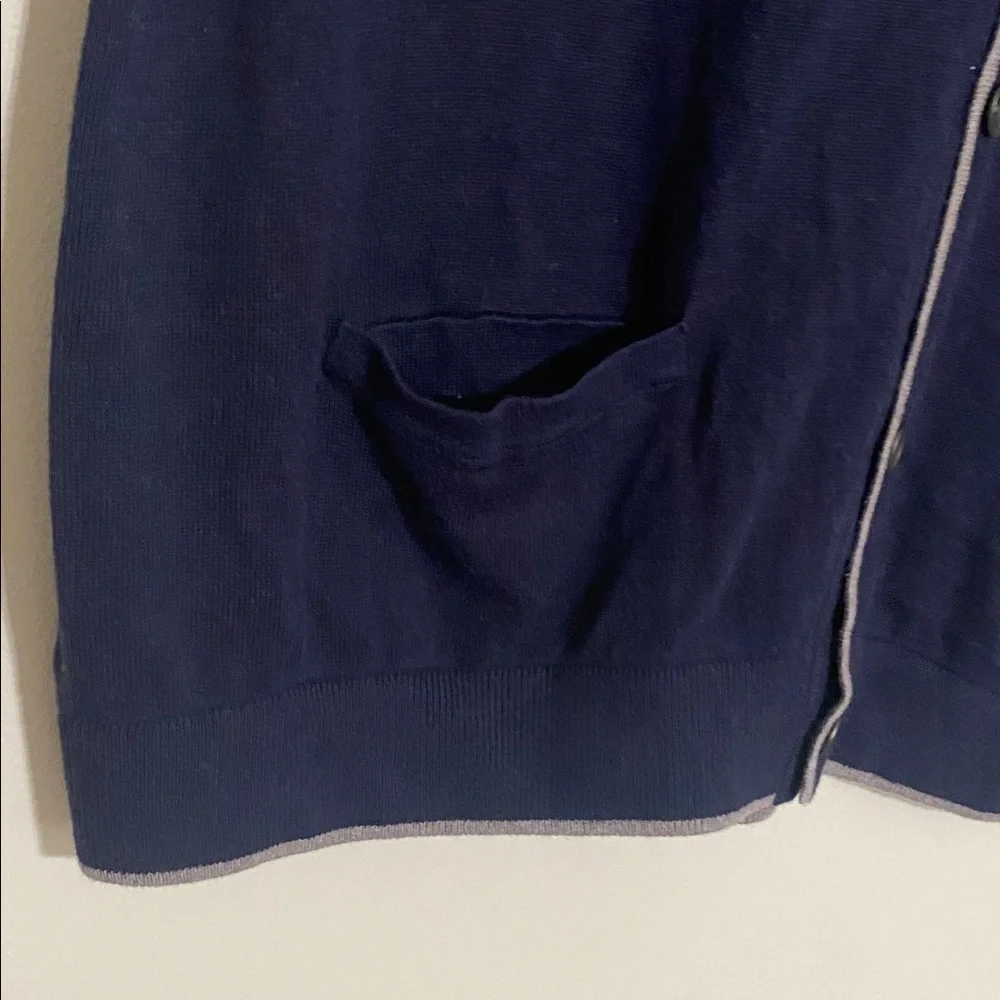 Banana Republic Dark Blue Knit sweater cardigan button down mens XXL casual Y2K